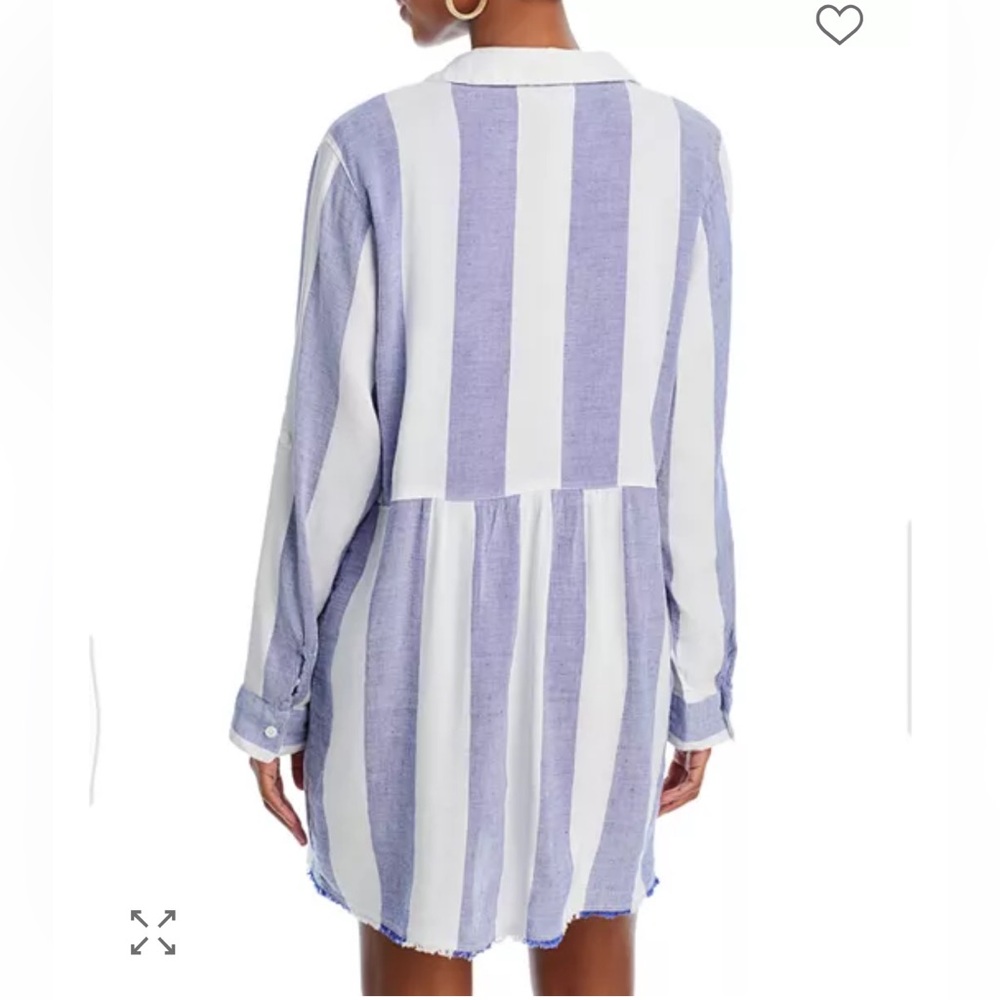 Tommy Bahama Blue and White Striped Shirt - Picture 2 of 8